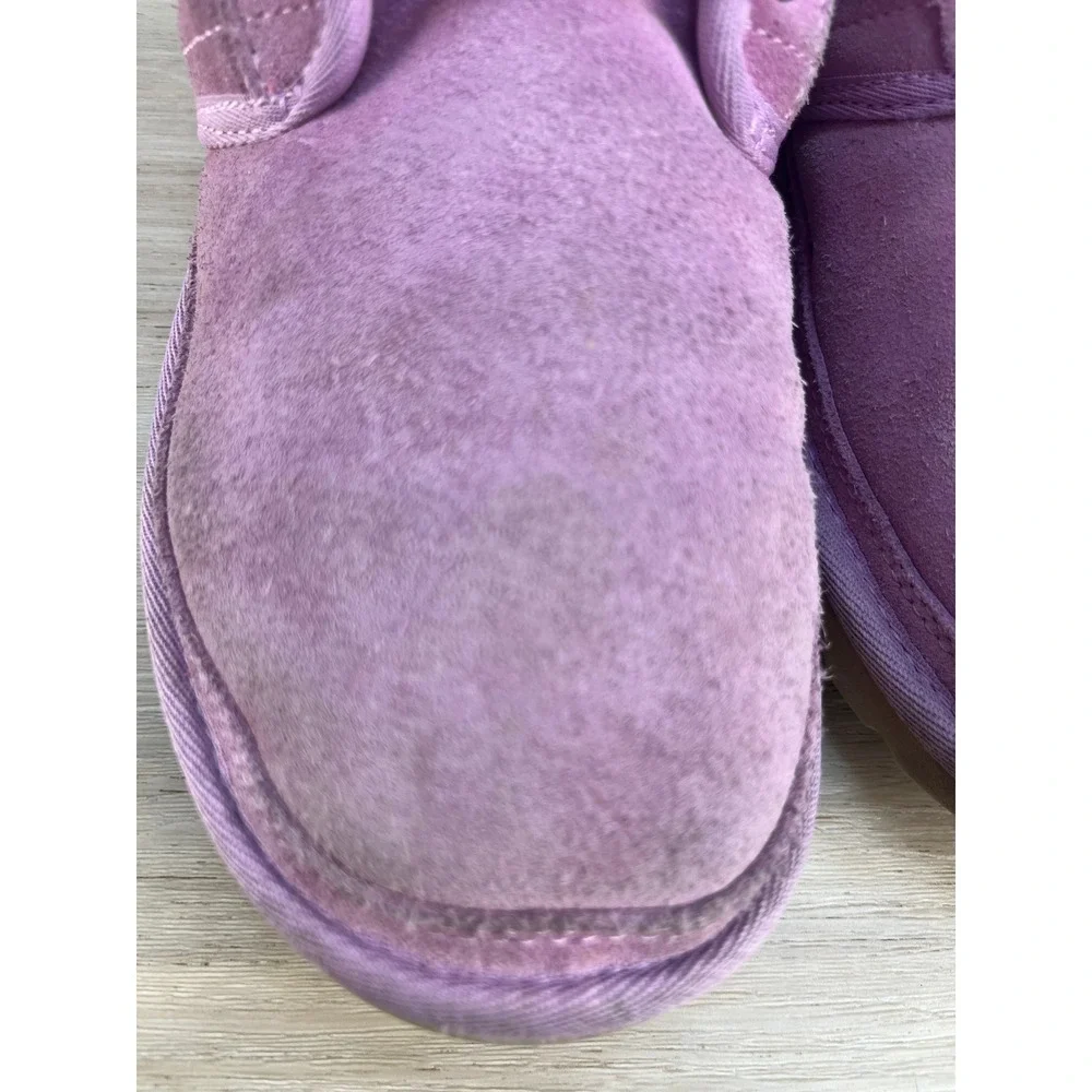 UGG Neumel Chukka Boots Lavender‎ Suede Lined Sheepskin Casual Size 6